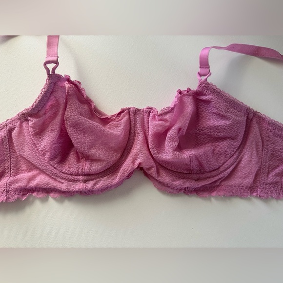 34C Auden Unlined balconette bra with Mesh - Picture 3 of 6